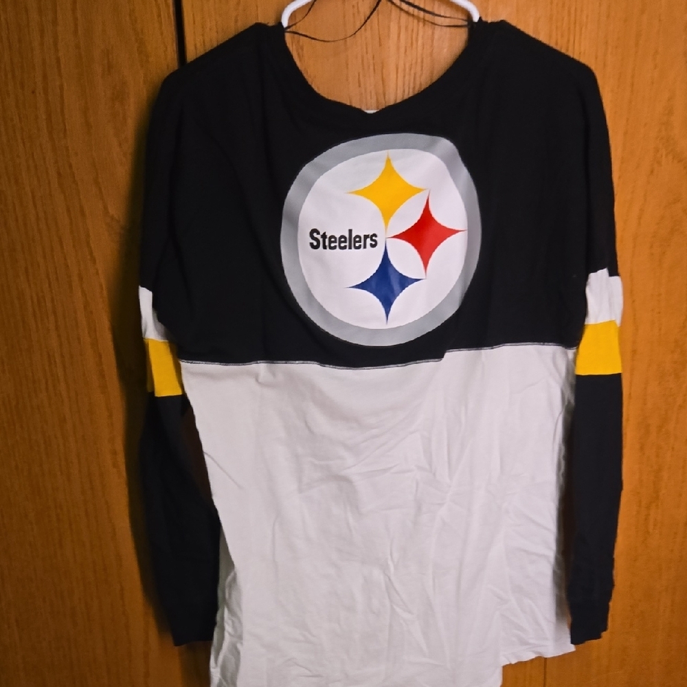 Team Apparel Steelers Womens Long Sleeve Tee - Picture 4 of 5